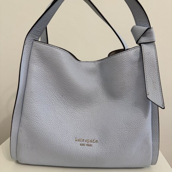 Kate Spade Knott Medium Crossbody Tote Light Blue - Picture 1 of 9